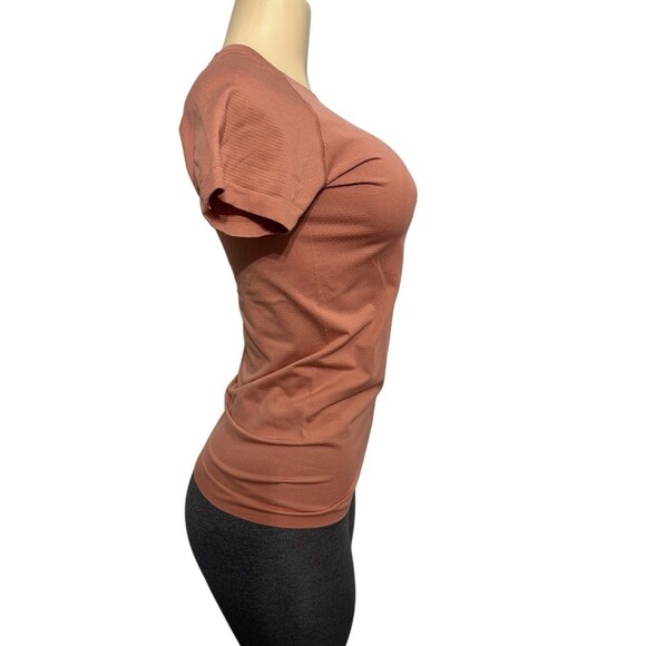 Lululemon Top Women's Ancient Copper Run Swiftly Tech Short Sleeve Shirt Size 6 - Picture 2 of 9
